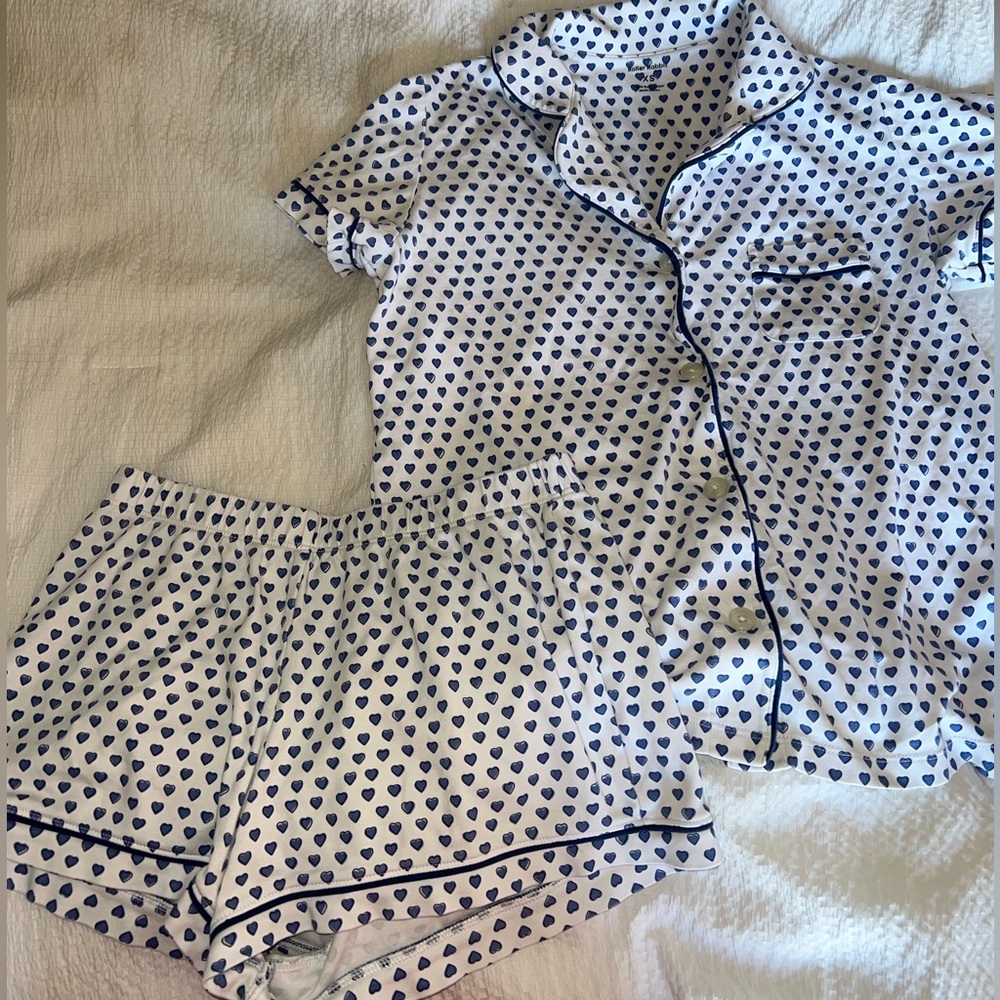 Blue heart Roller Rabbit Pjs